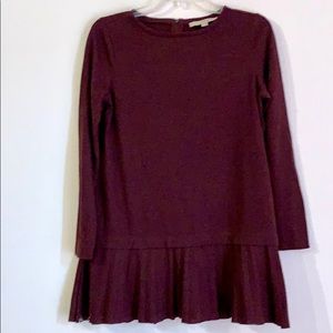 💕 Loft Maroon Tunic with Ruffles